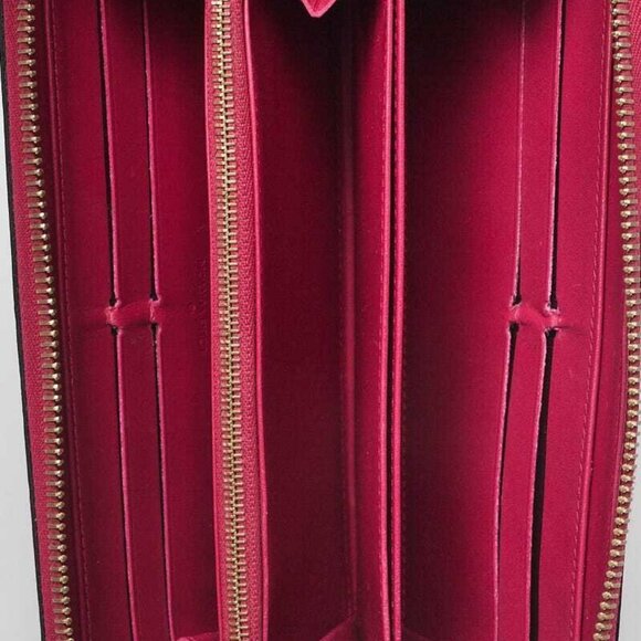 Louis Vuitton Rose Indian Monogram Vernis Zippy Wallet - Picture 9 of 9